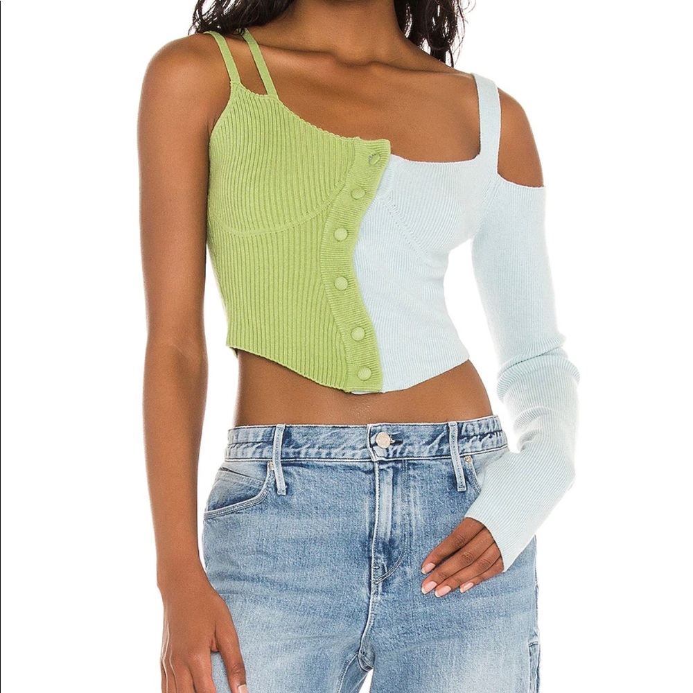 Danielle Guizio colorblock top